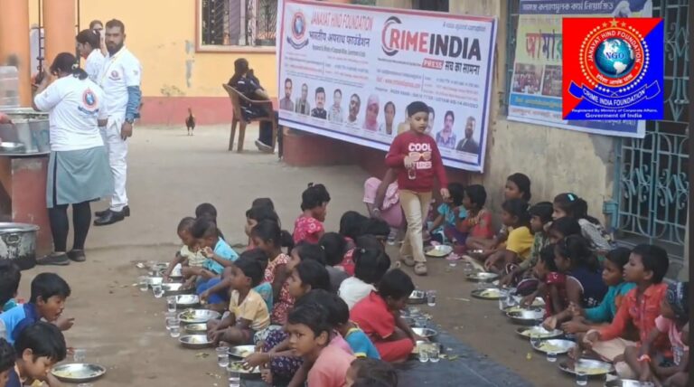 Food and cloth distribution camp in Burdwan W.B